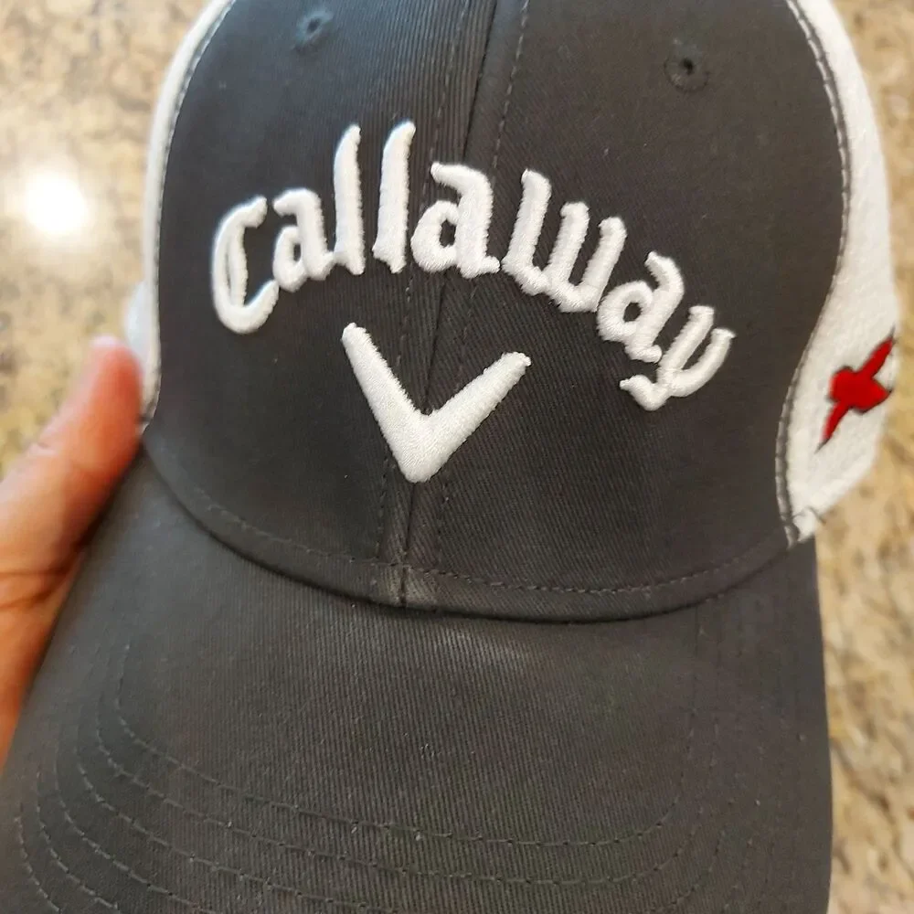 Callaway Golf XHOT TOUR AUTHENTIC Men's Hat Size L/XL Gray/White Mesh ODYSSEY